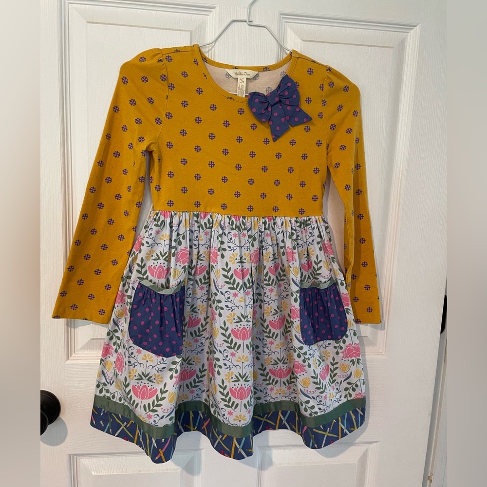 Matilda Jane Yellow and Gold  Sleeve Sundress